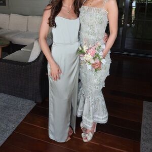 Elegant Green Lace Dress